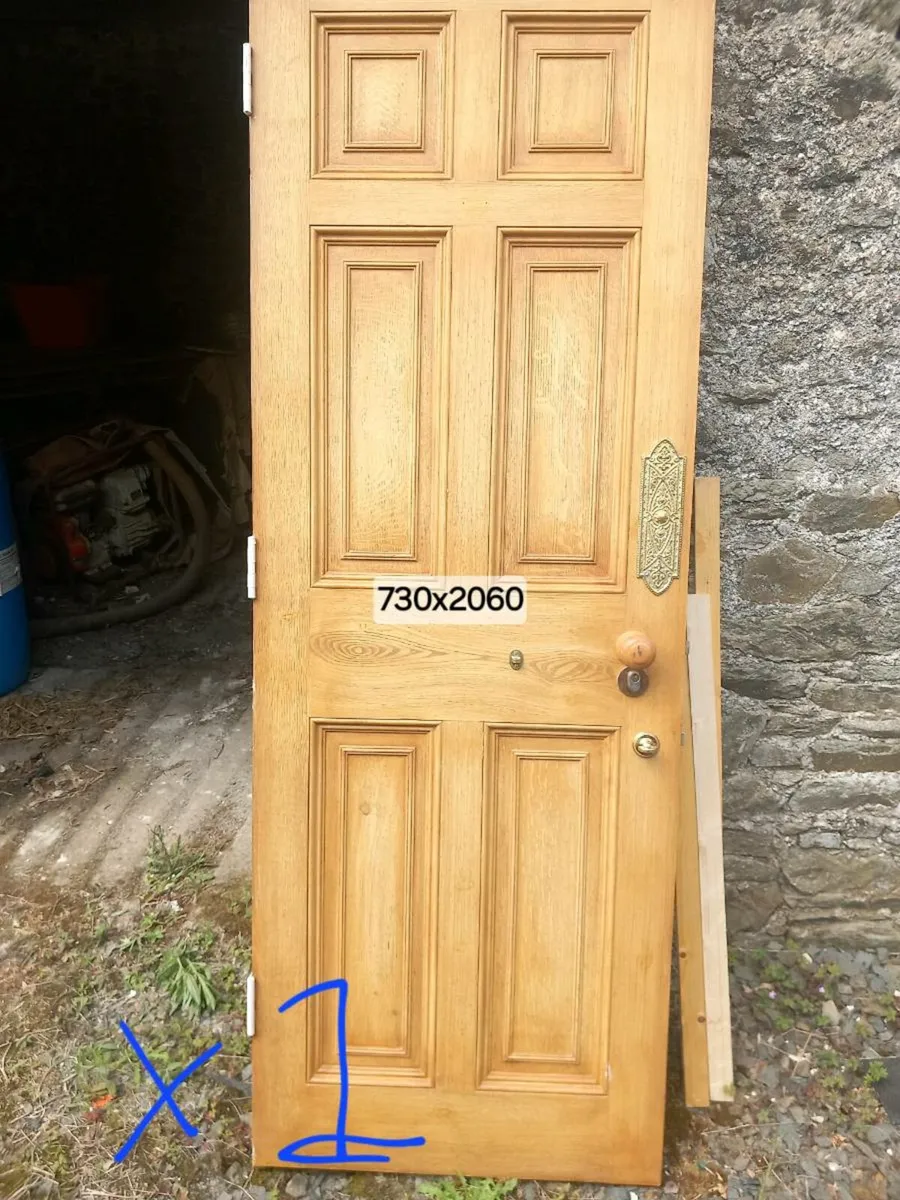 Large antique interior doors - Image 3
