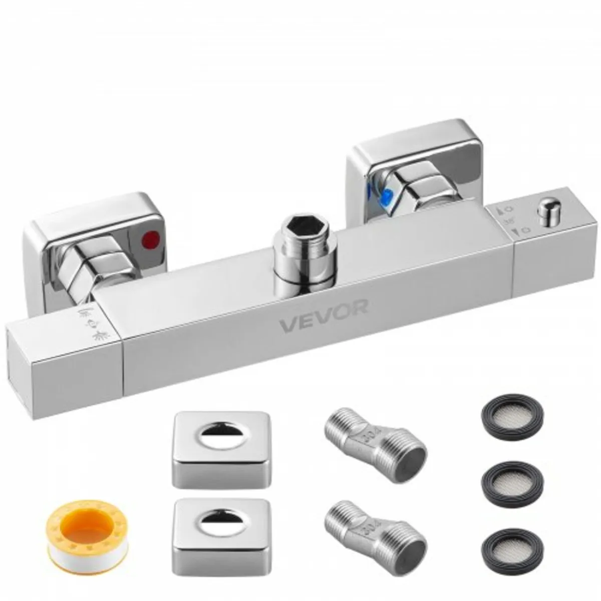 Thermostatic Shower Faucet Valve, 38℃ Secure Lock - Image 1