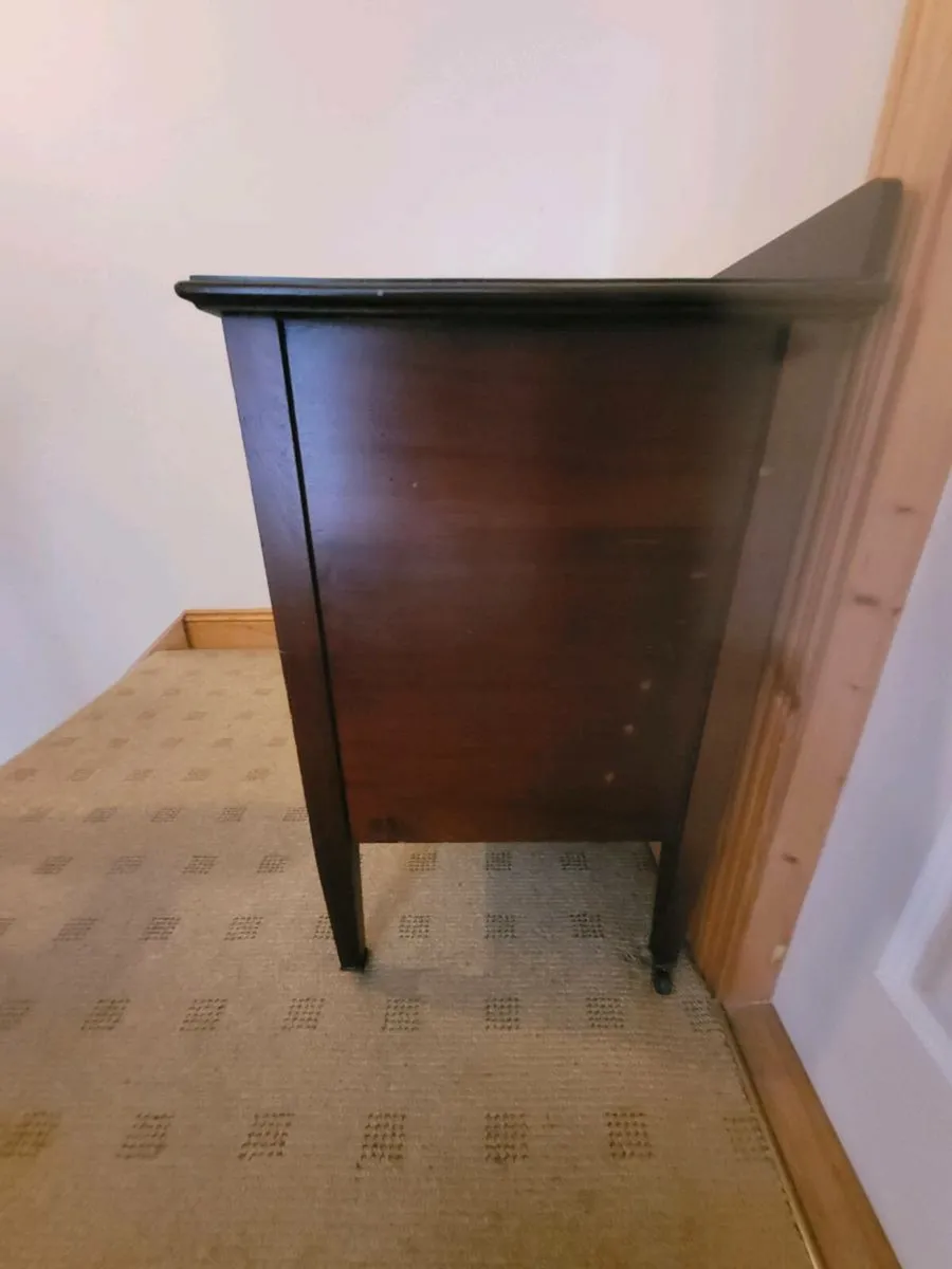 Solid Mahogany Vintage Chest of Drawers – Original - Image 3