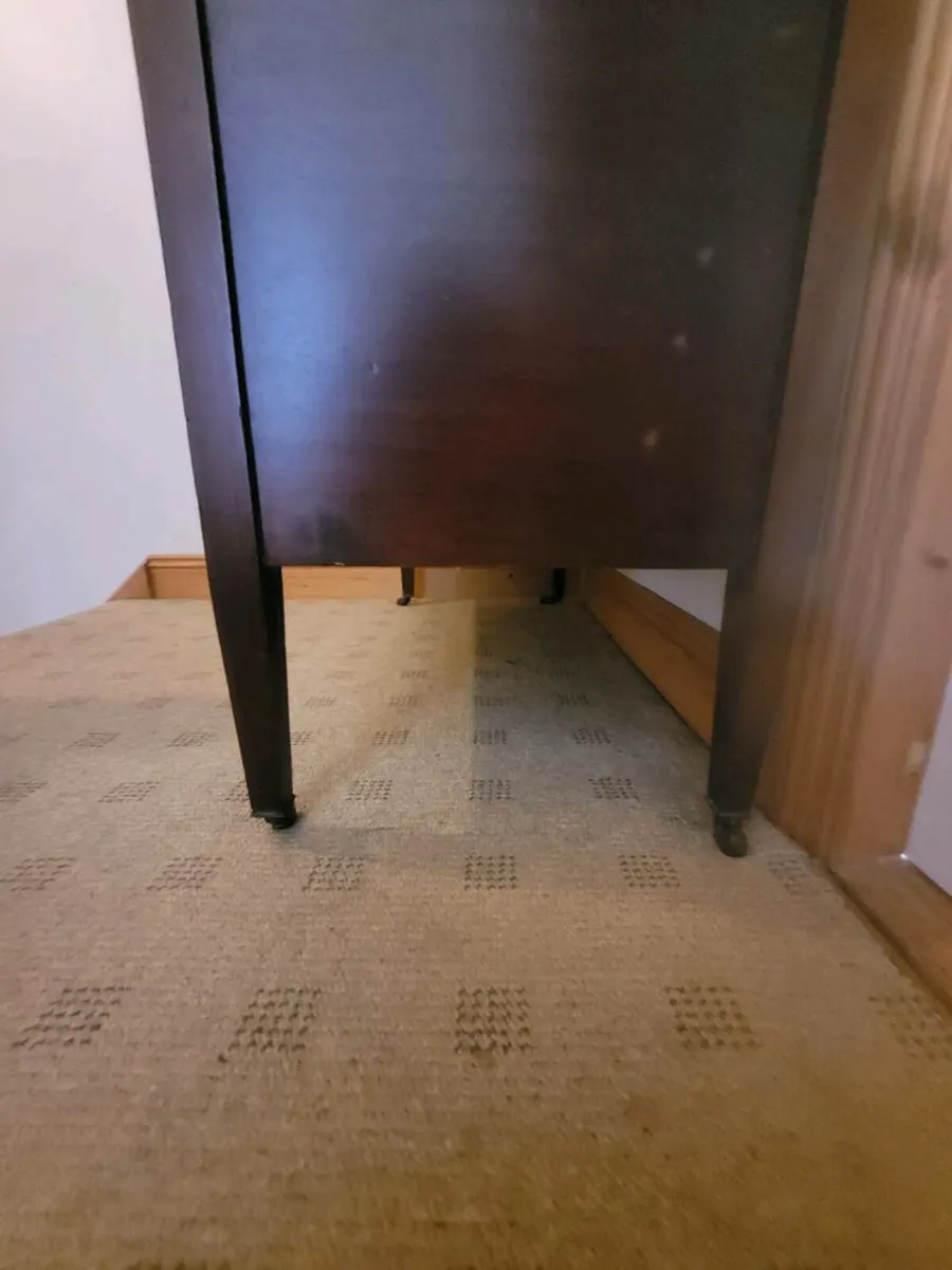 Solid Mahogany Vintage Chest of Drawers – Original - Image 4