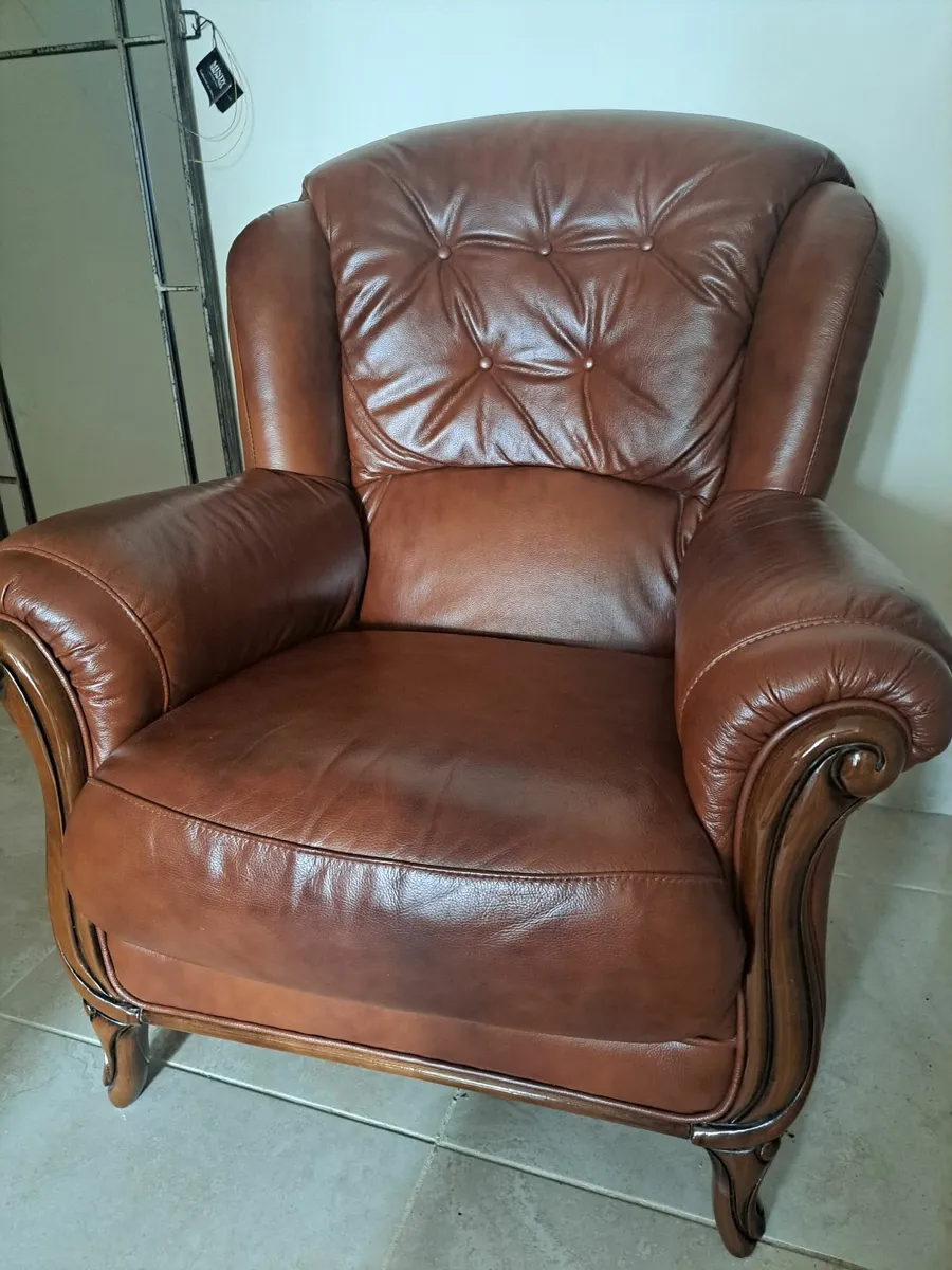 Leather Arm Chair - Image 1