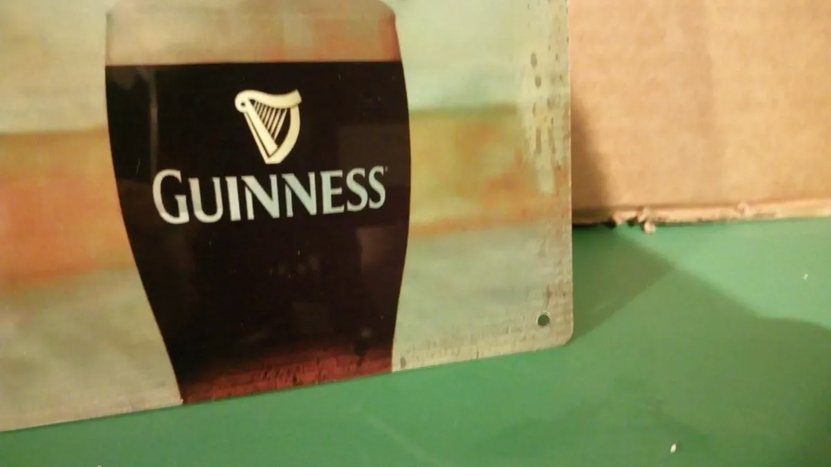 Guinness dancing man sign Guinness tin metal sign - Image 2