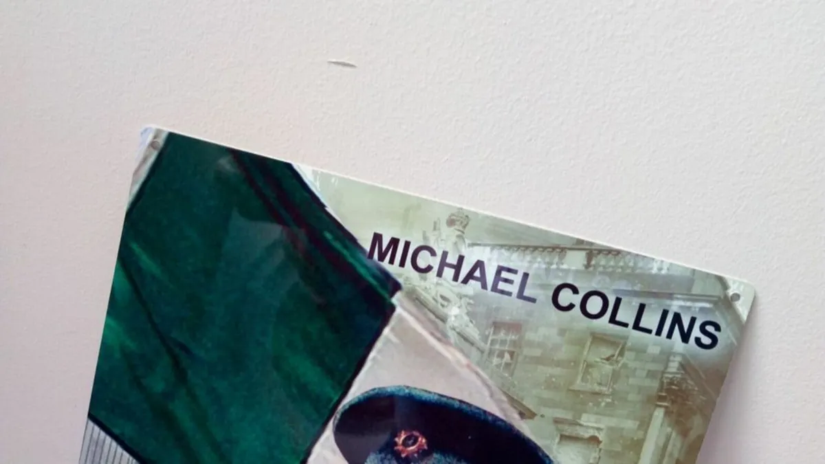 General Michael Collins tin metal sign - Image 2