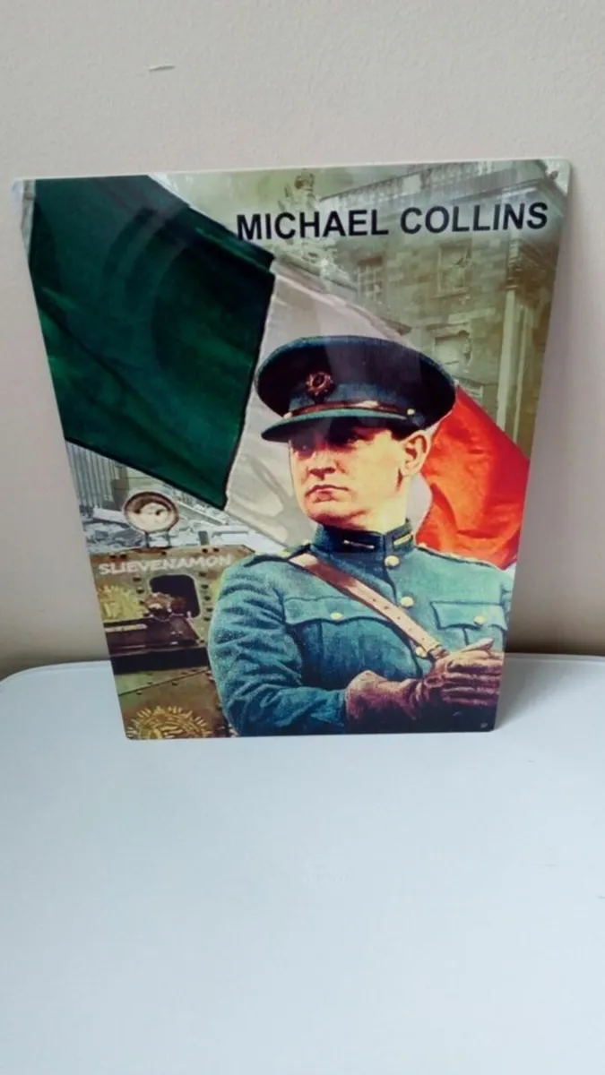 General Michael Collins tin metal sign - Image 1
