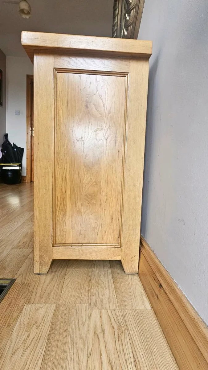Solid Oak Cupboard Dresser - Image 2