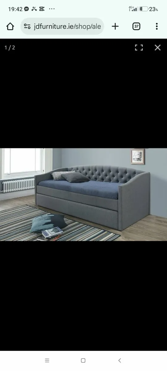 single bed frame with additional sleeping - Image 1