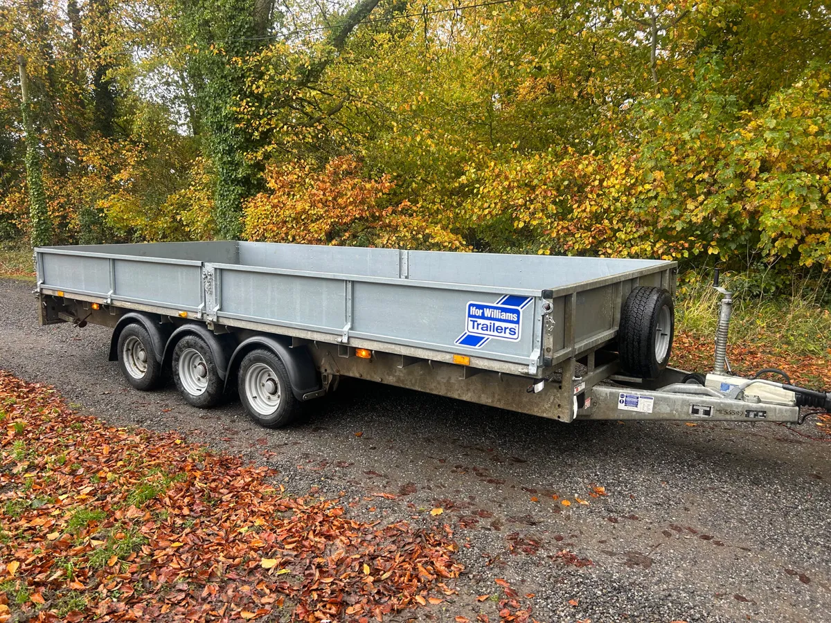 2022 Ifor Williams 16x7.7 LM167 Tri Axle Dropside - Image 1