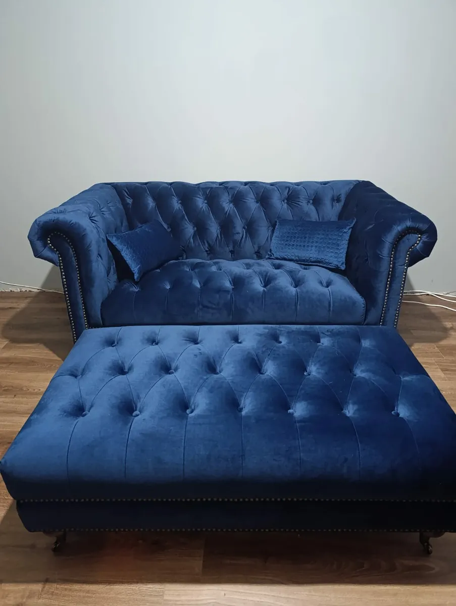 Sofa, armchair and footstool - Image 3