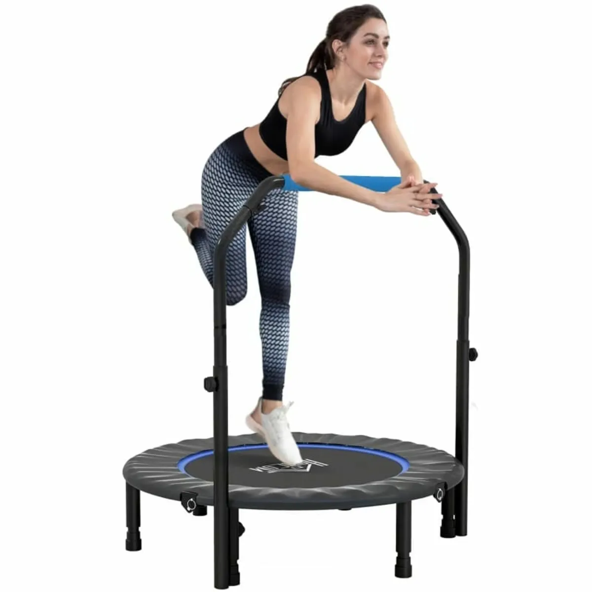 40" Foldable Mini Fitness Trampoline, with Adjusta - Image 3