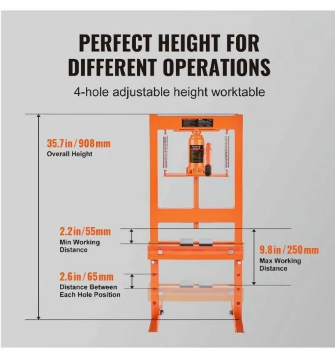 Hydraulic Shop Press 6 Ton with Press - Image 1