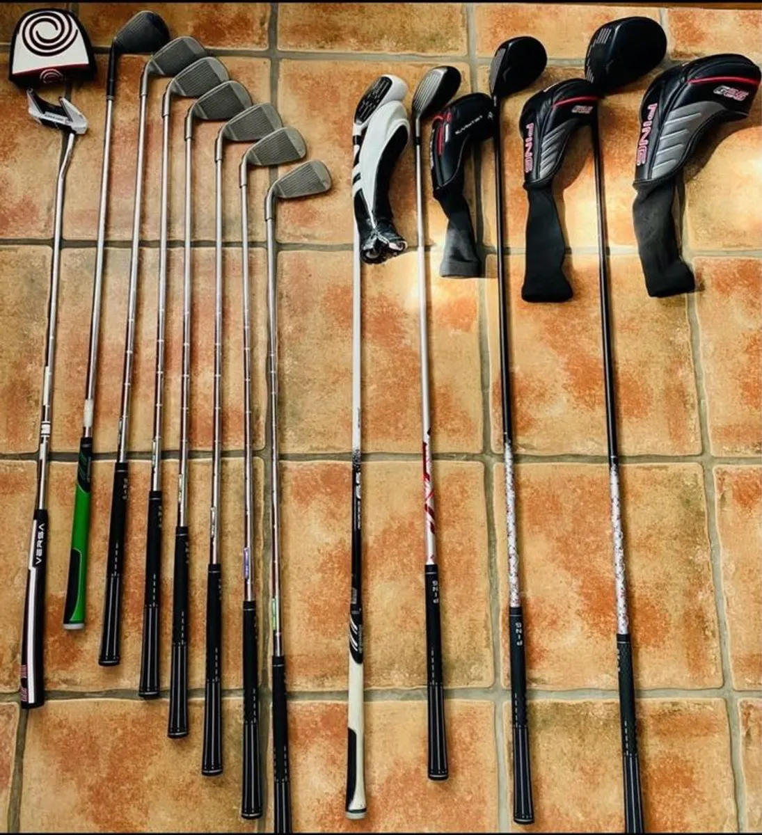 Set of golf clubs with trolley and watch - Image 2