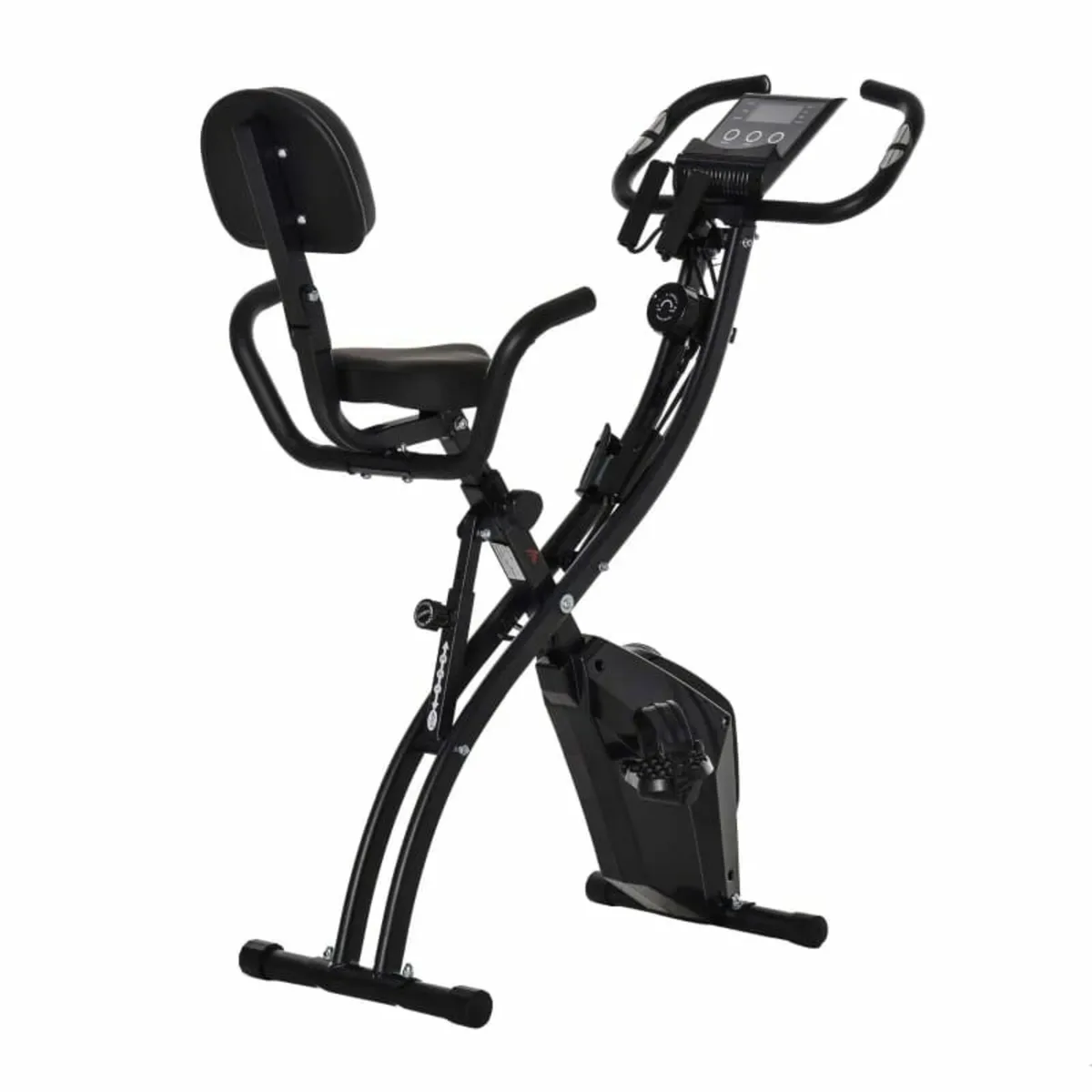 2-in-1 Folding Exercise Bike with 8-Level Magnetic - Image 1