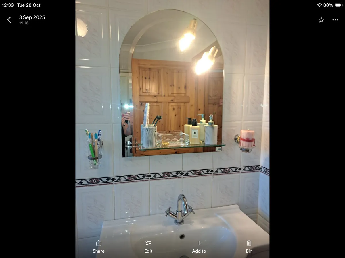 Bathroom vanity and mirror - Image 4