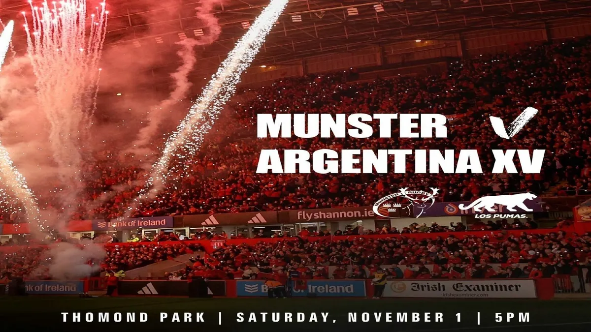 Munster v Argentina   01/ 11   (×2 tickets)
