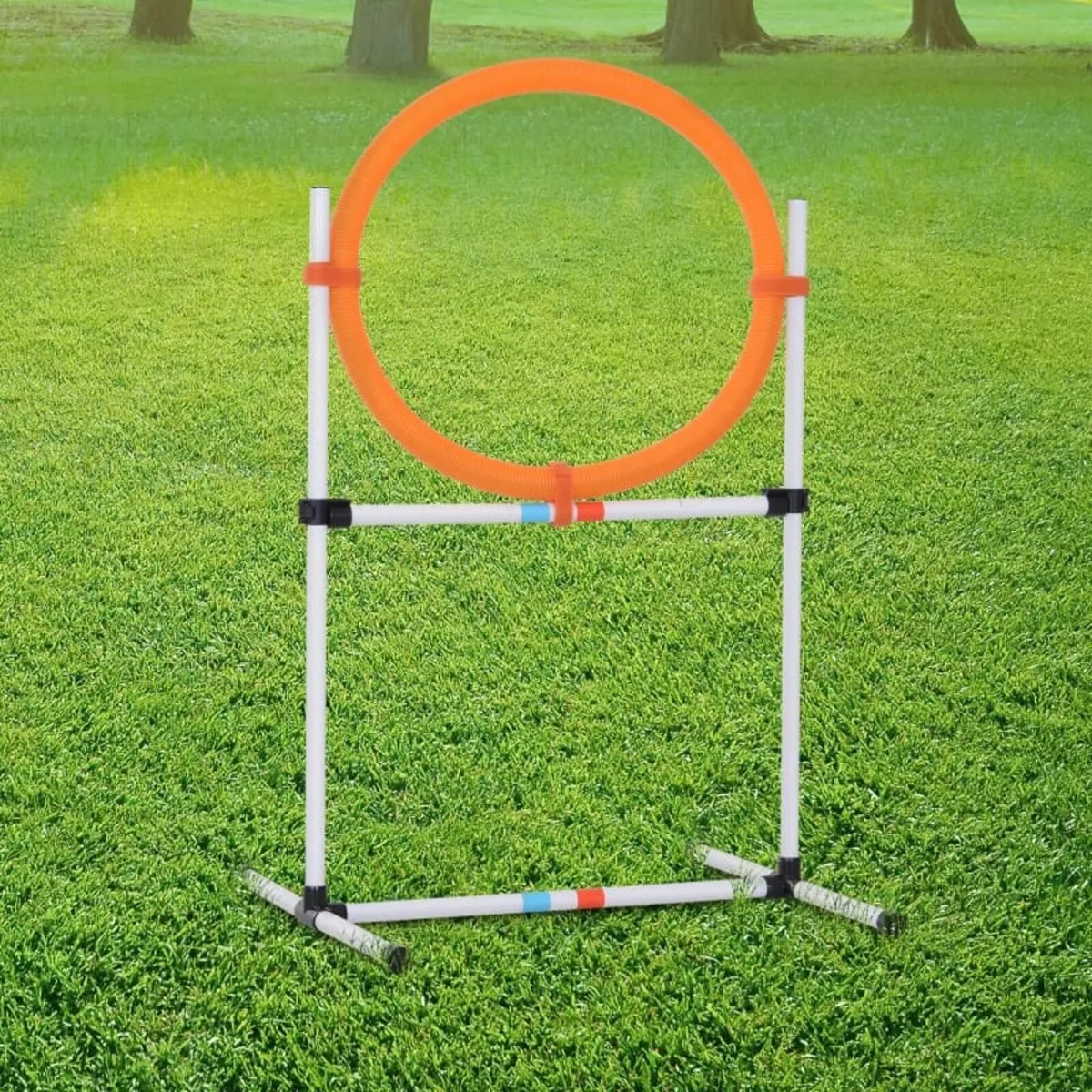 Portable Dog Obstacle Exercise Pet Tire Jump Pet A - Image 4