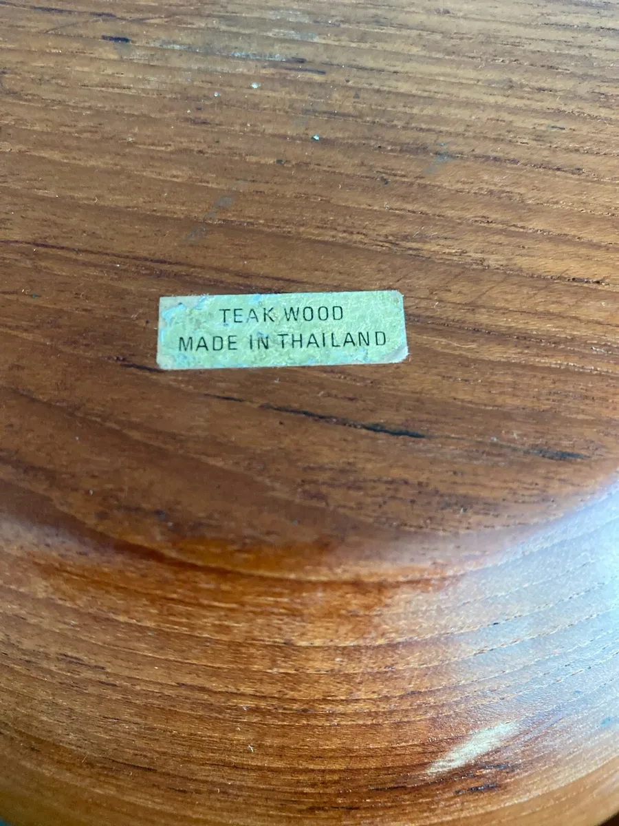 Solid teak salad bowls - Image 3