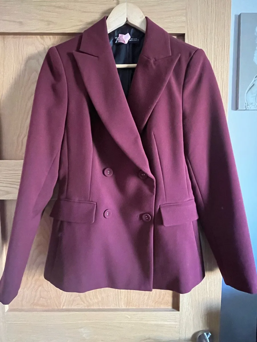 Zara burgandy blazer - Image 1