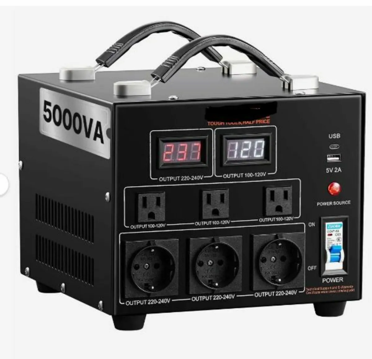 Voltage Converter Transformer, 5000VA - Image 4