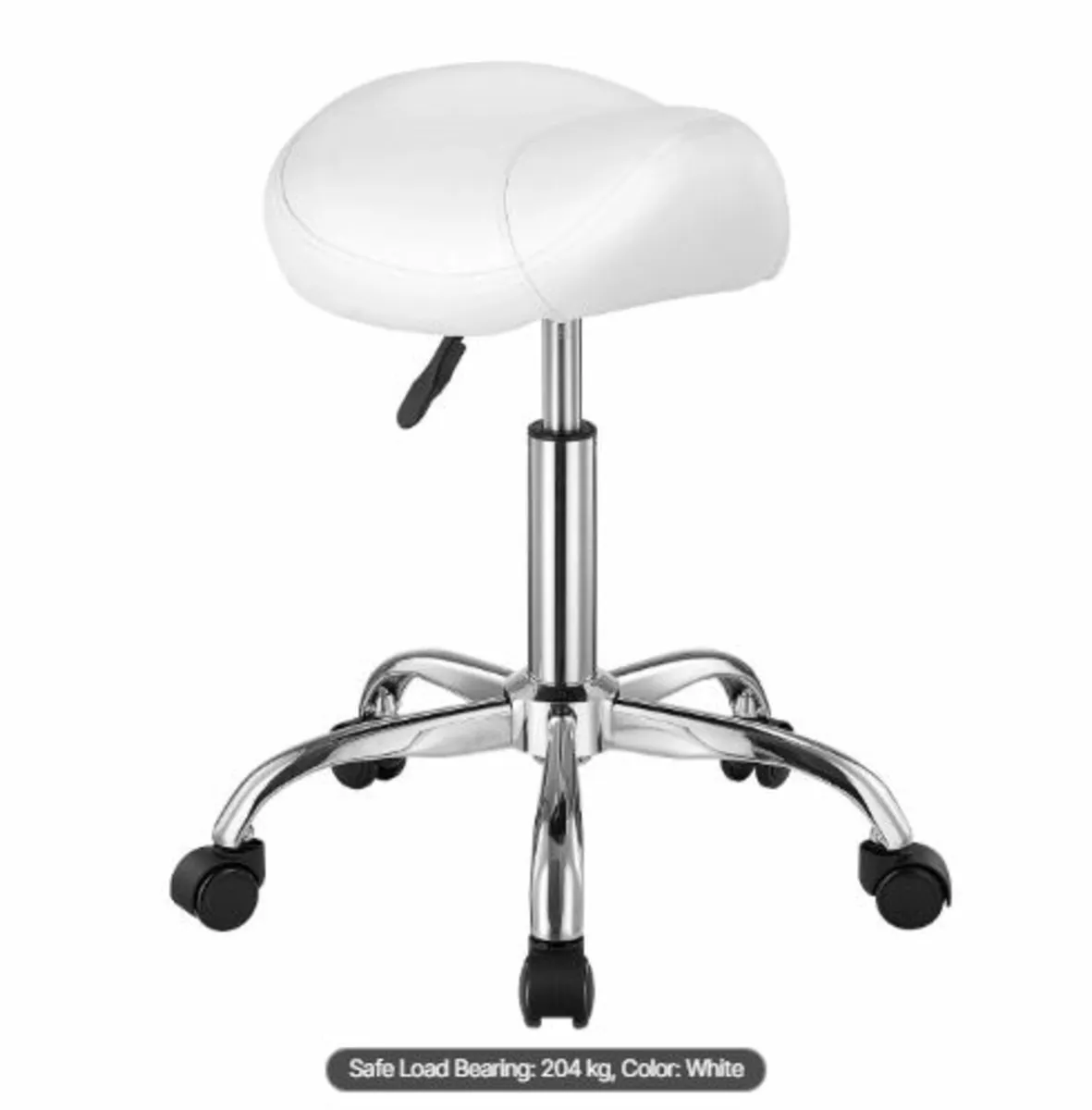 Saddle Stool with Wheels, 450 LBS Weight Capacity - Image 1