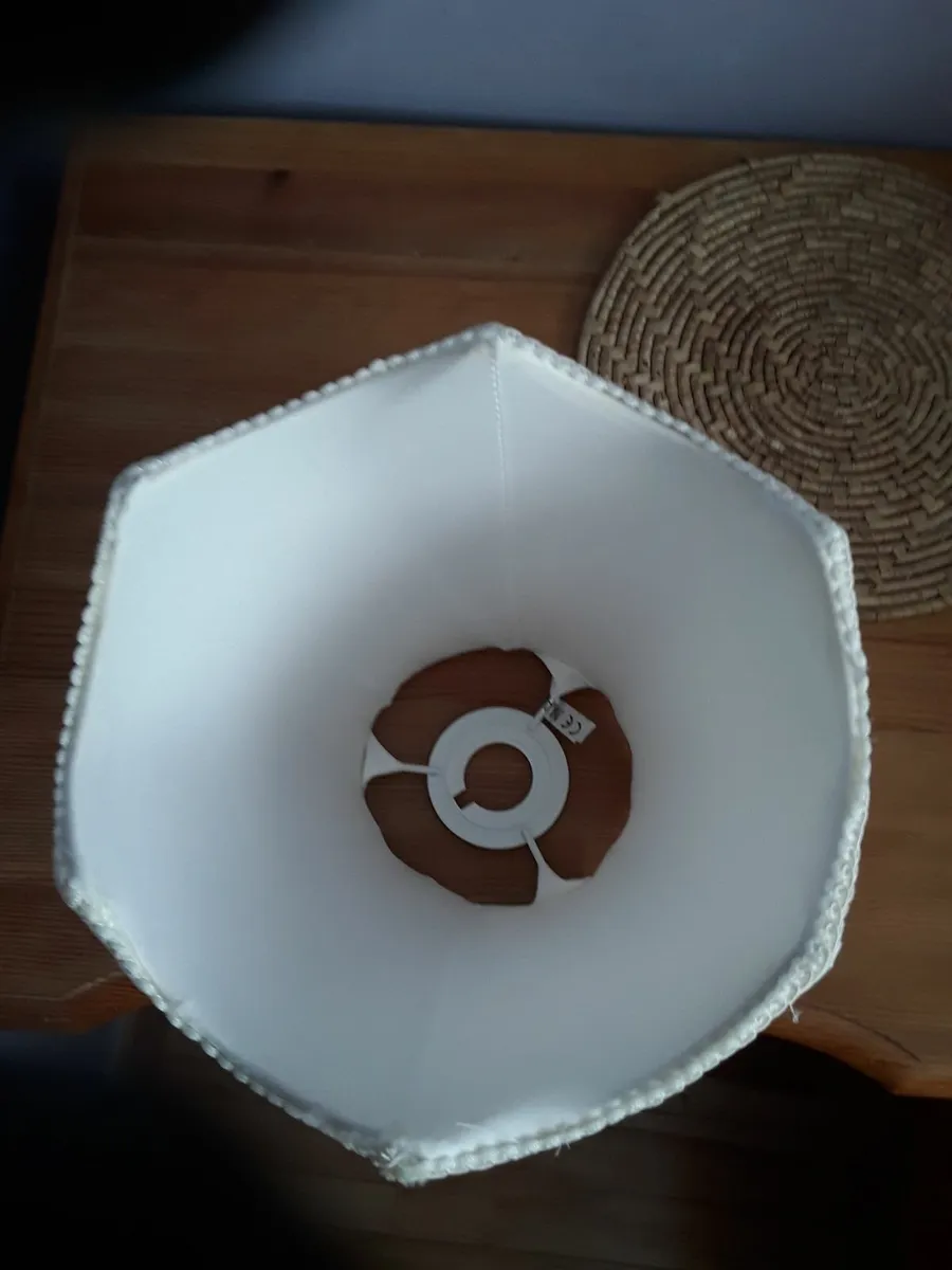 Brand new vintage pendant shade cream color - Image 2