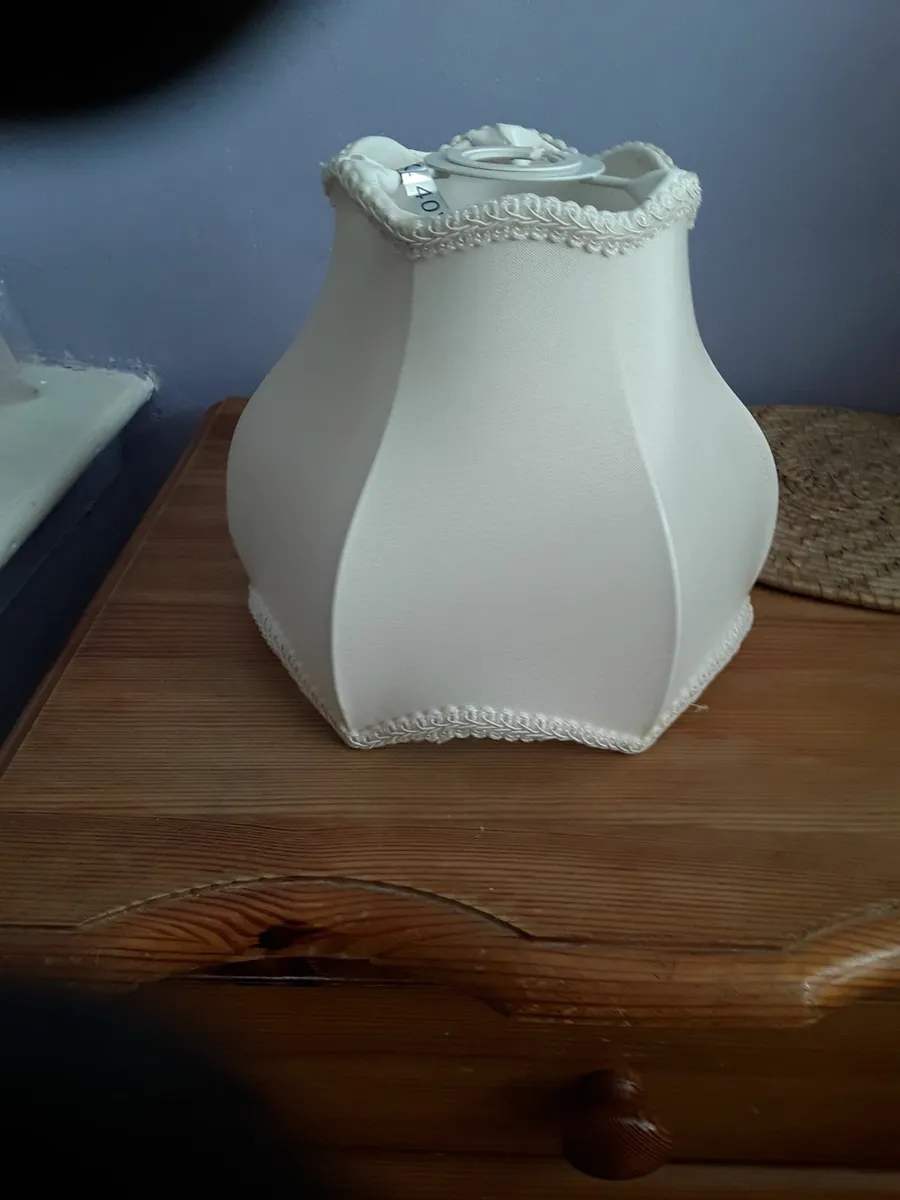 Brand new vintage pendant shade cream color - Image 1