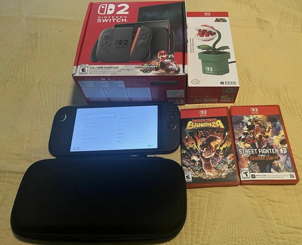 Nintendo Switch 2 Console With Two Games - Image 1