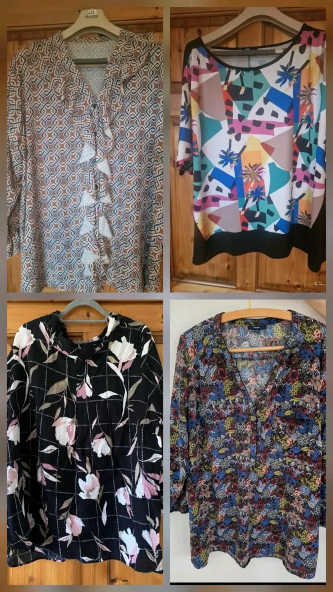 Bundle of ladies tops, tunics and dress sz 24/26 - Image 3