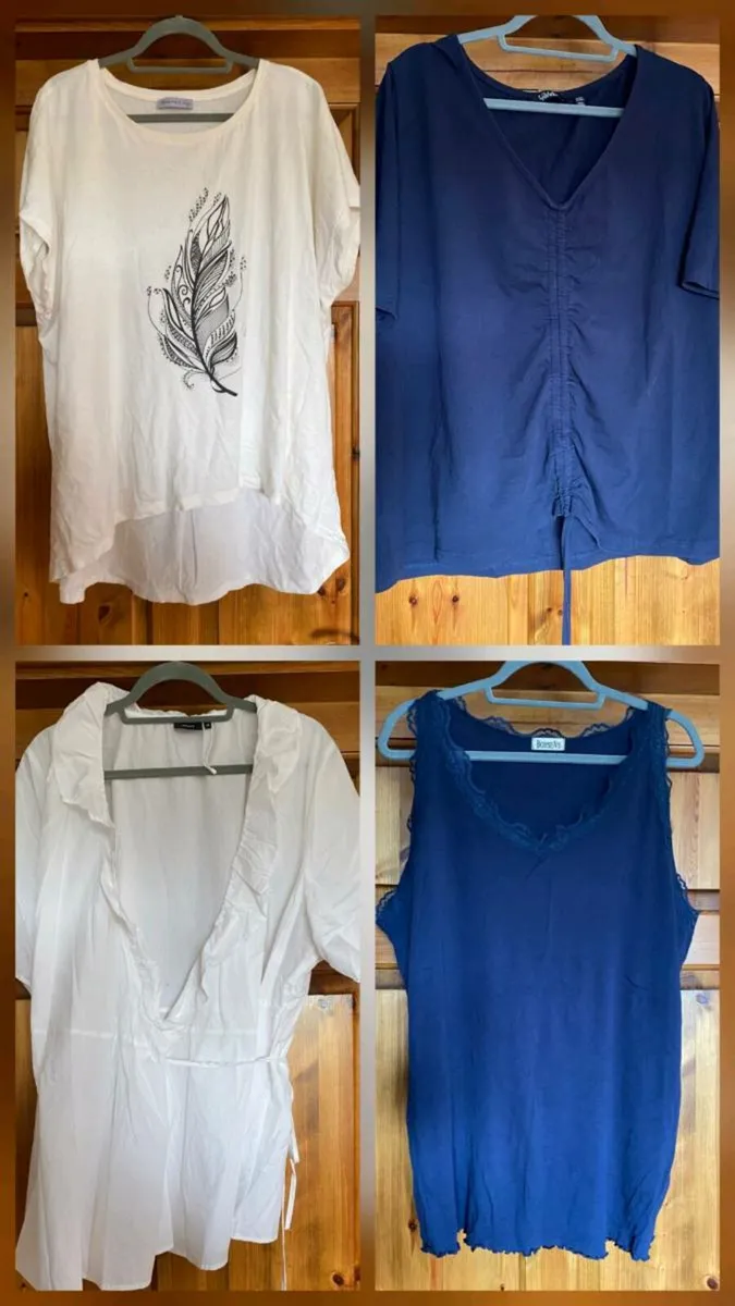 Bundle of ladies tops, tunics and dress sz 24/26 - Image 4