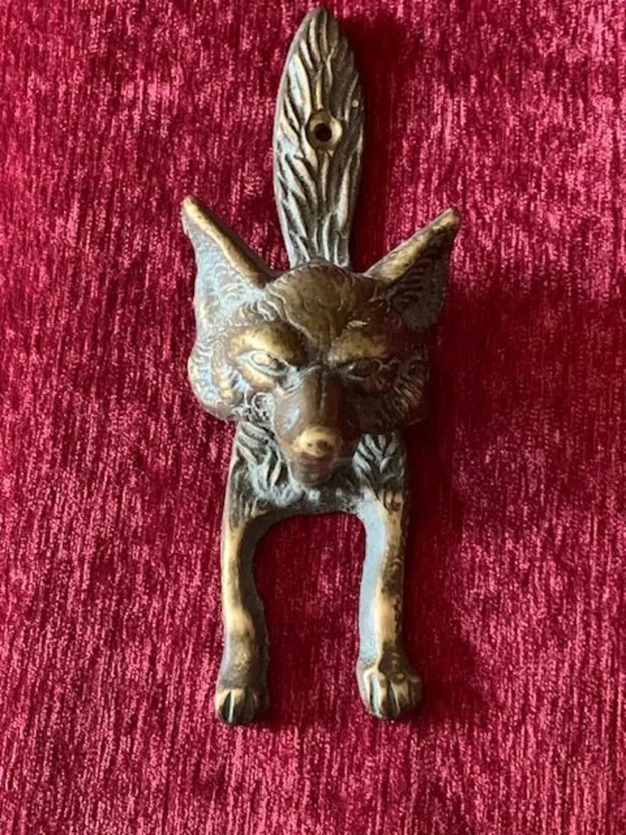 Brass Fox Door Knocker - Image 1