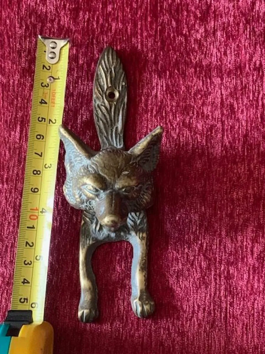 Brass Fox Door Knocker - Image 2