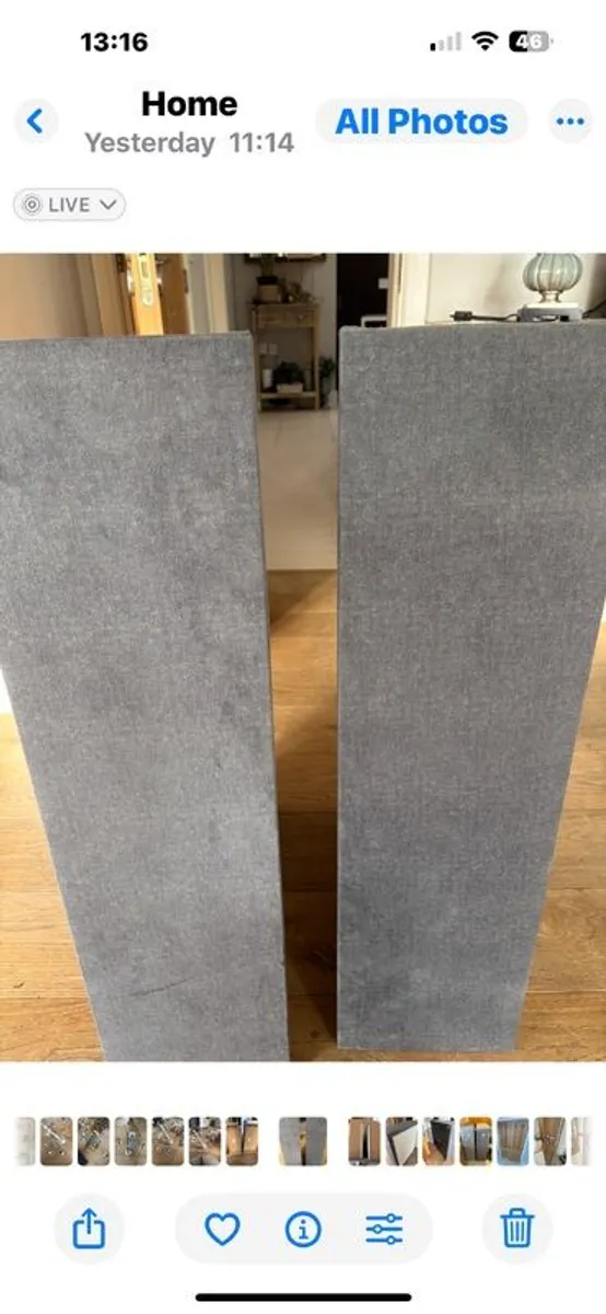 Small double 4ft divan as new, grey, with two drawers (same side) - Image 3