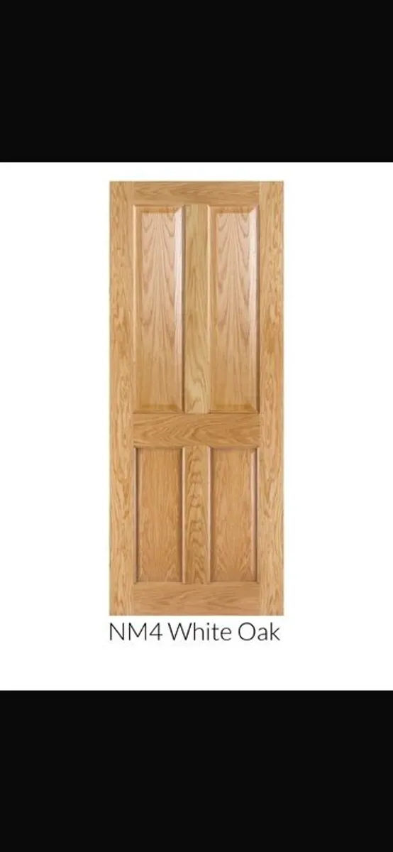 A pair of high quality heavy oak doors with beautiful chrome fitting - Image 2