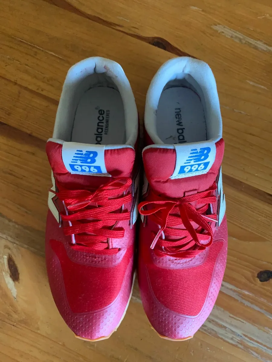 Red Cloth Nylon New Balance Runners - Image 3