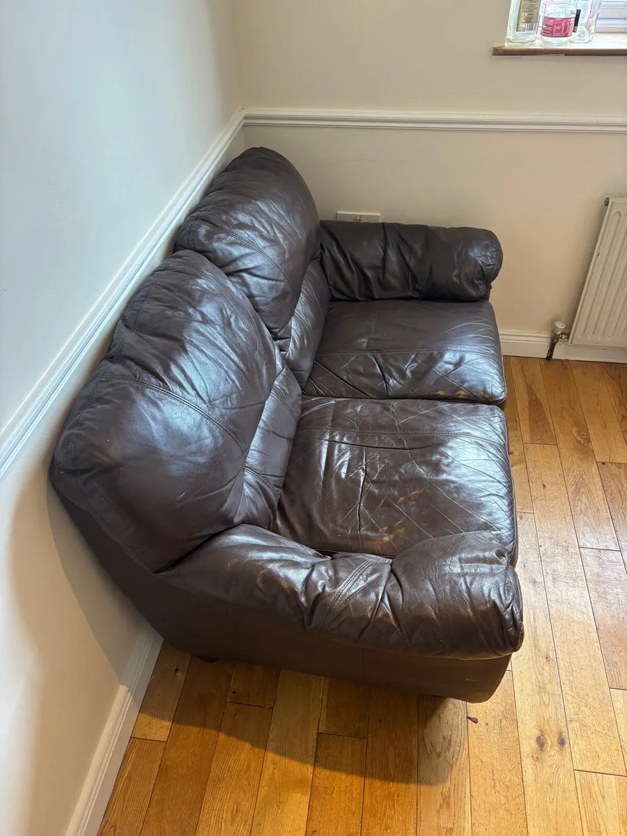 Leather Couch for Sale - Image 1