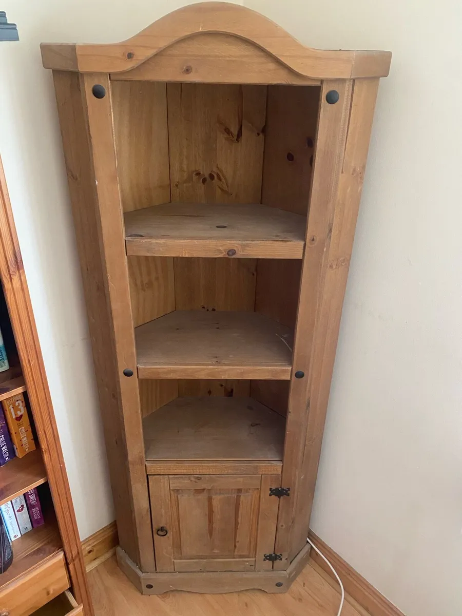 Corner Display Unit with Shelves - Image 3