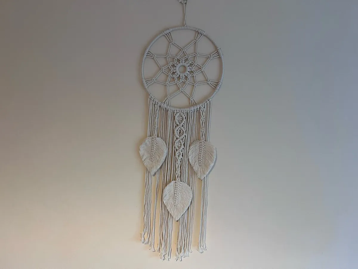 Macramé Dreamcatcher wall hanging - Image 1