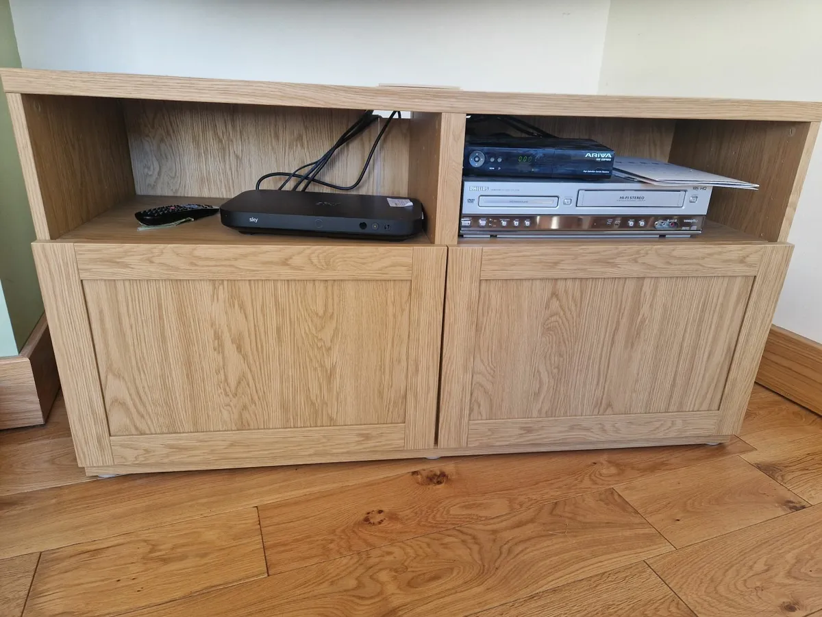 Oak tv stand