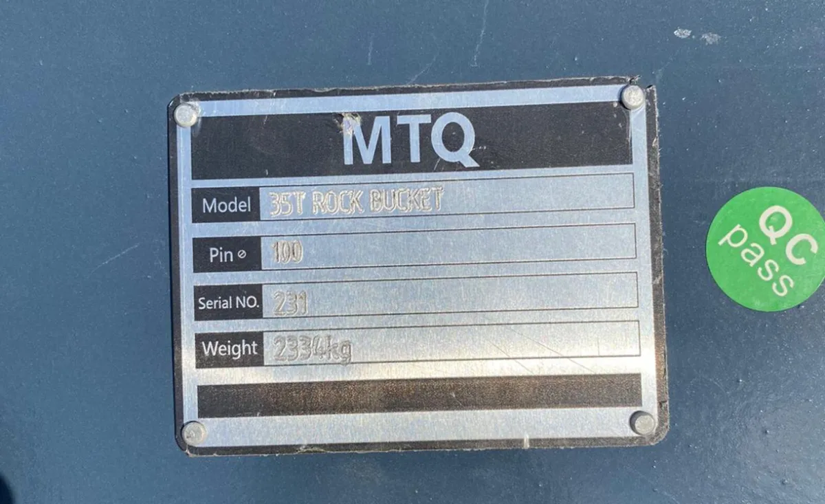 Brand New 35 Tonne Heavy Duty rock Bucket - Image 4