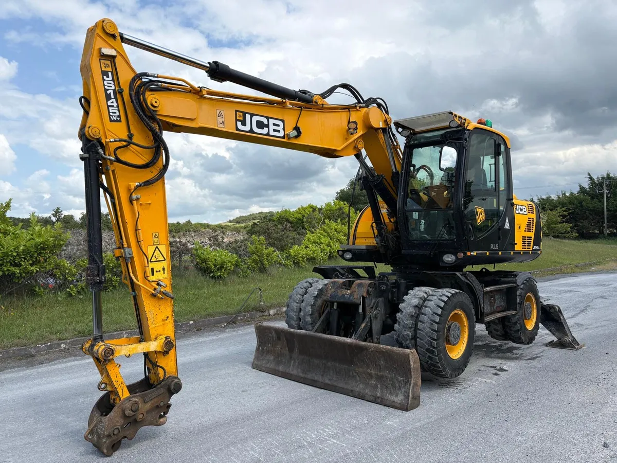 2017 JCB JS145WT Wheeled Excavator - Image 1