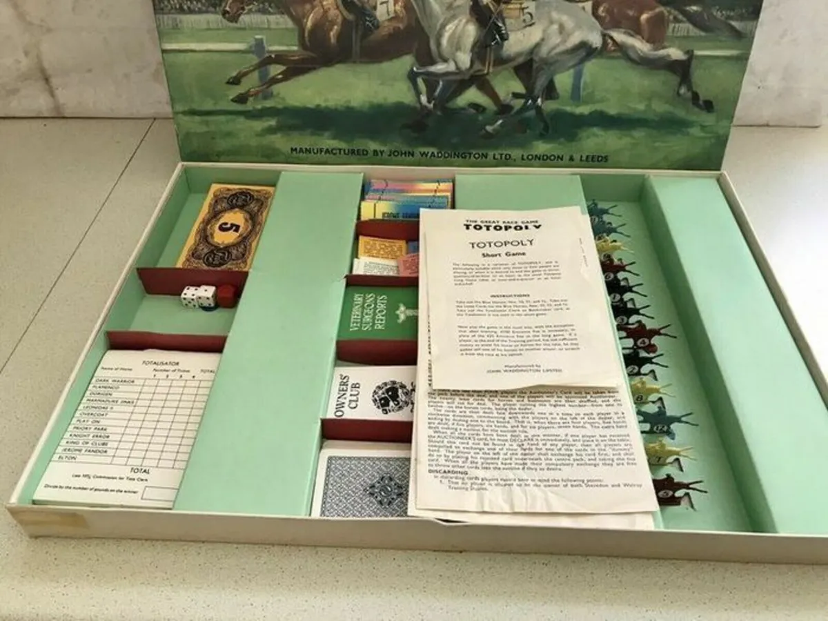 Vintage Waddingtons Totopoly Horse Racing Game - Image 1