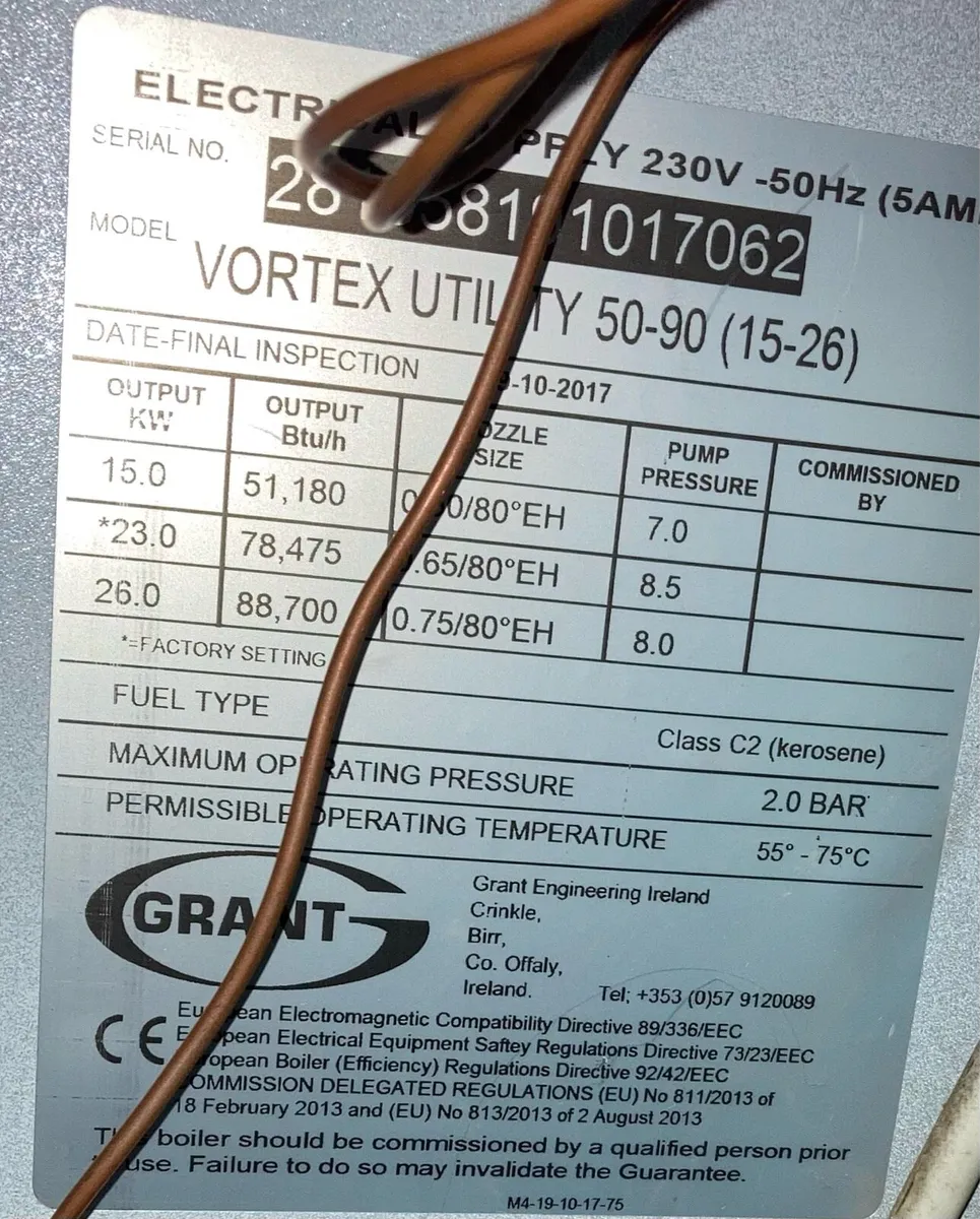 Grant Vortex utility condenser Boiler - Image 2