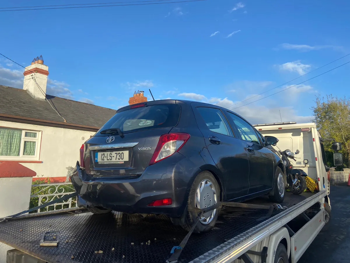 2012 Toyota Yaris  d4d rear damage - Image 3