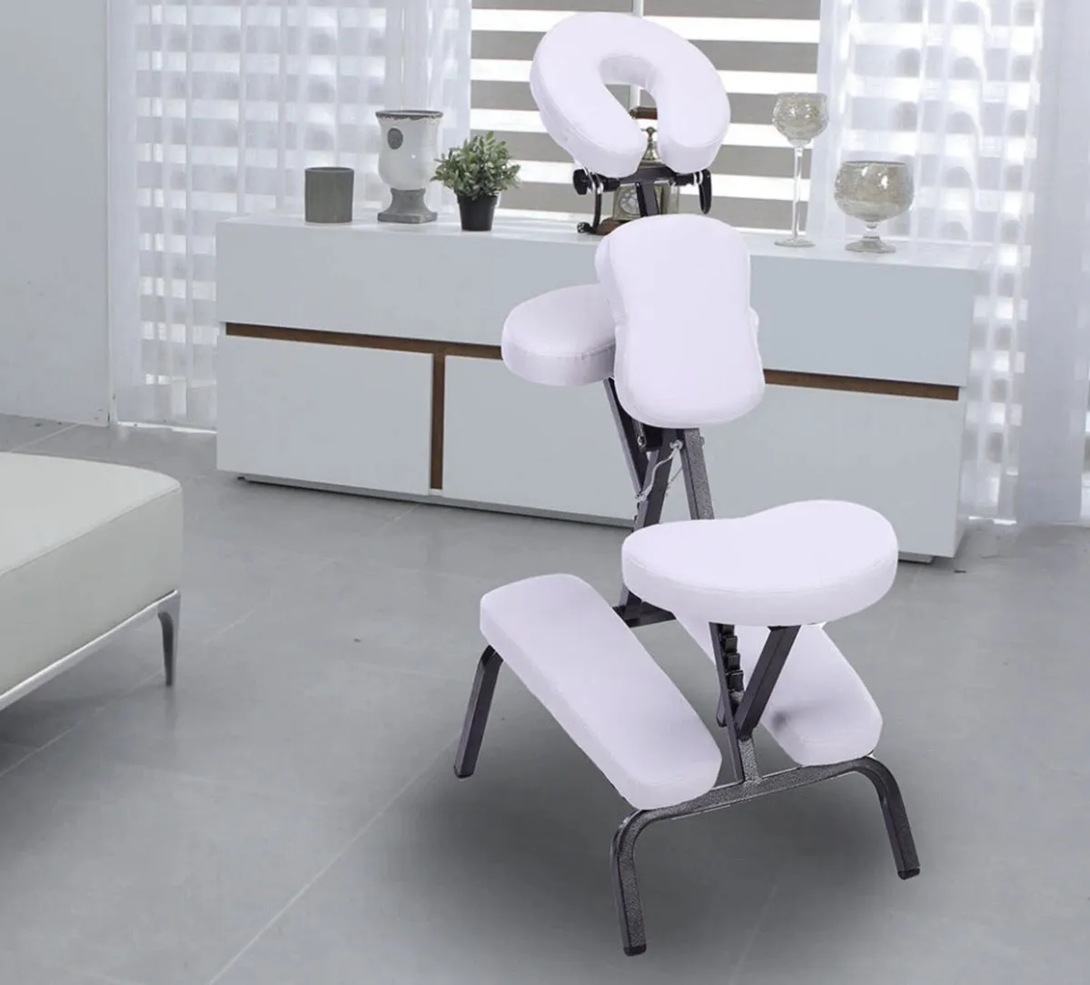 NEW Massage Chair Foldable Black or White Portable - Image 2