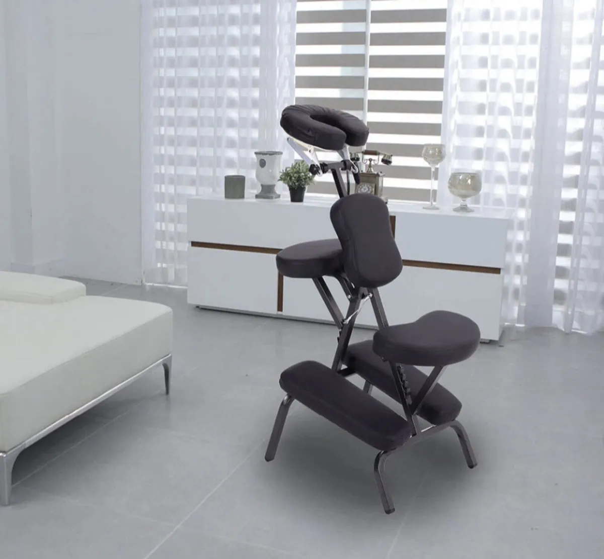 NEW Massage Chair Foldable Black or White Portable - Image 3