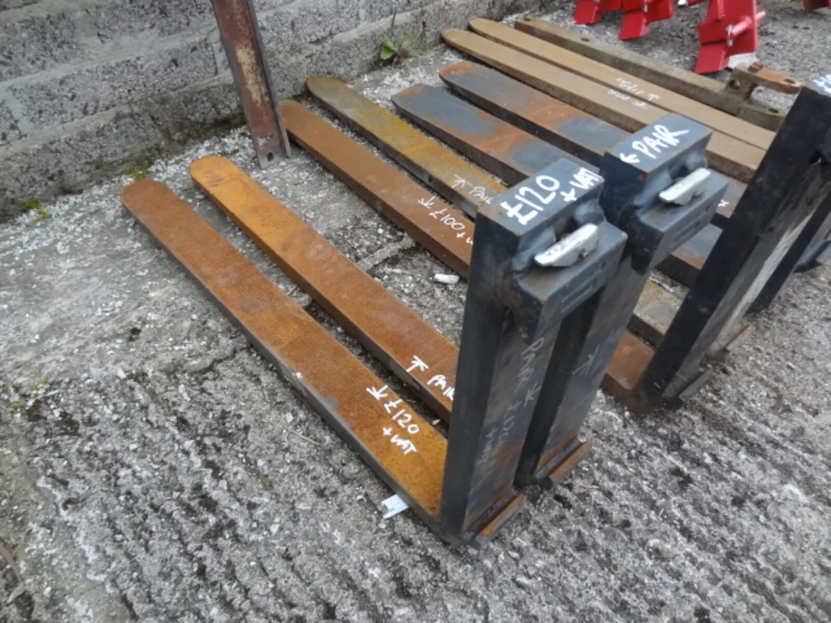 10 Pairs of Pallet Forks - Image 4