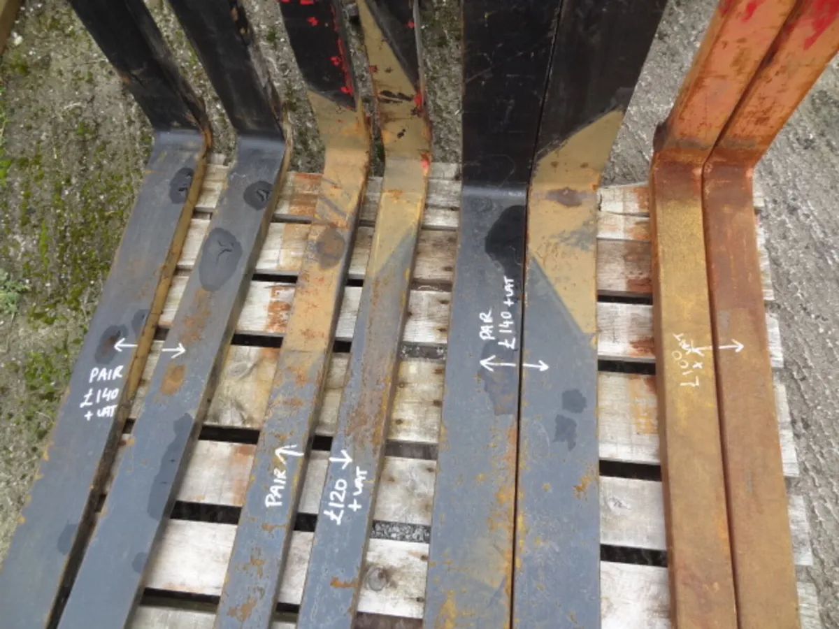 10 Pairs of Pallet Forks - Image 3