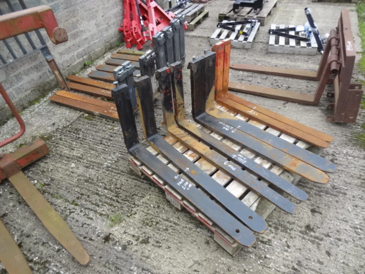10 Pairs of Pallet Forks - Image 2