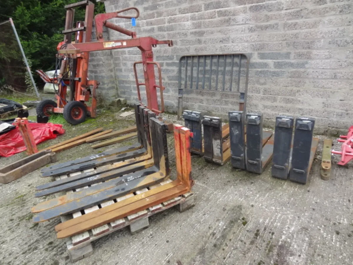 10 Pairs of Pallet Forks - Image 1