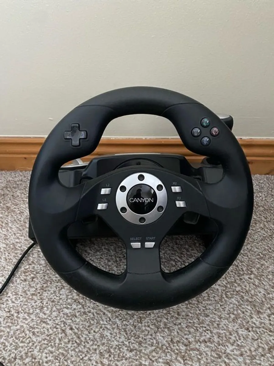 Steering wheel for PS3 And PS2 - Image 2
