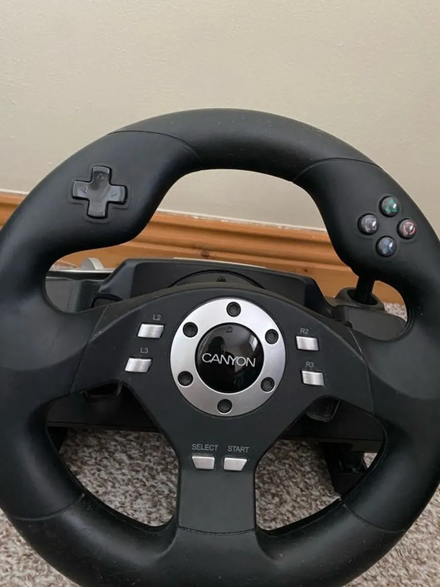 Steering wheel for PS3 And PS2 - Image 3